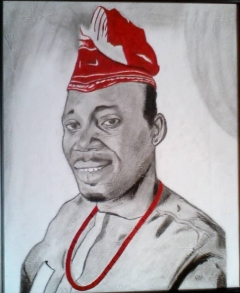 The portrait of a man in Nigerian native attire